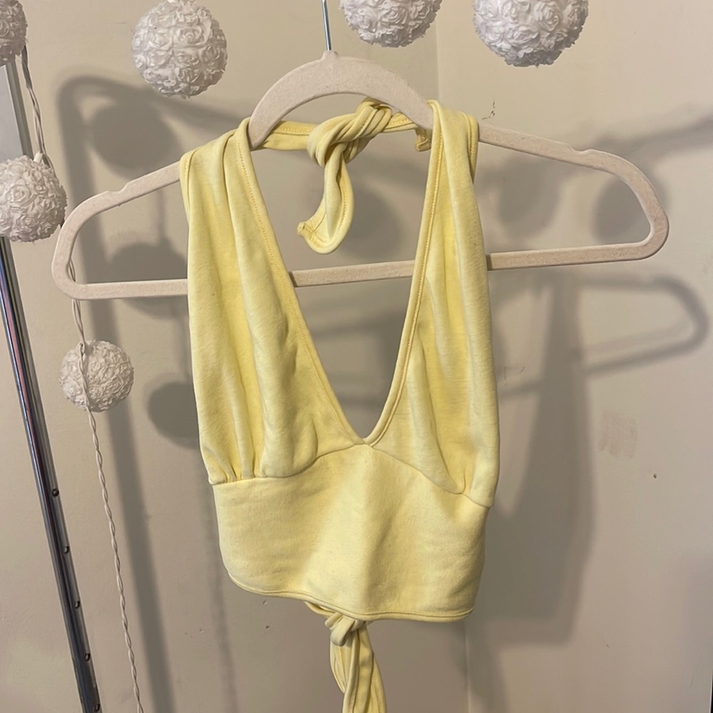 Yellow tie top